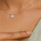 Crystal Classic Round Diamond Pendant