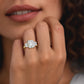 Facet Three Diamond Engagement Ring