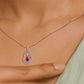 Pear Drizzle Diamond Pendant