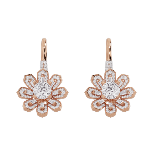 Luminous Loom Diamond Cascade Earrings