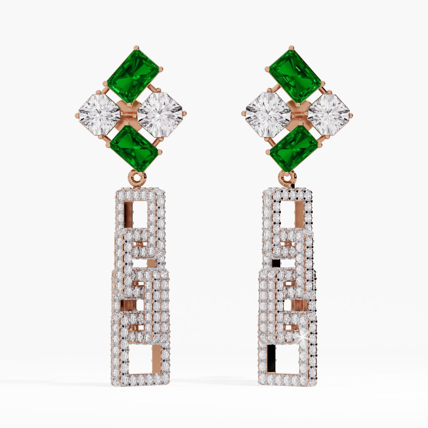 Enigmatic Elegance Diamond Solitaire Earrings