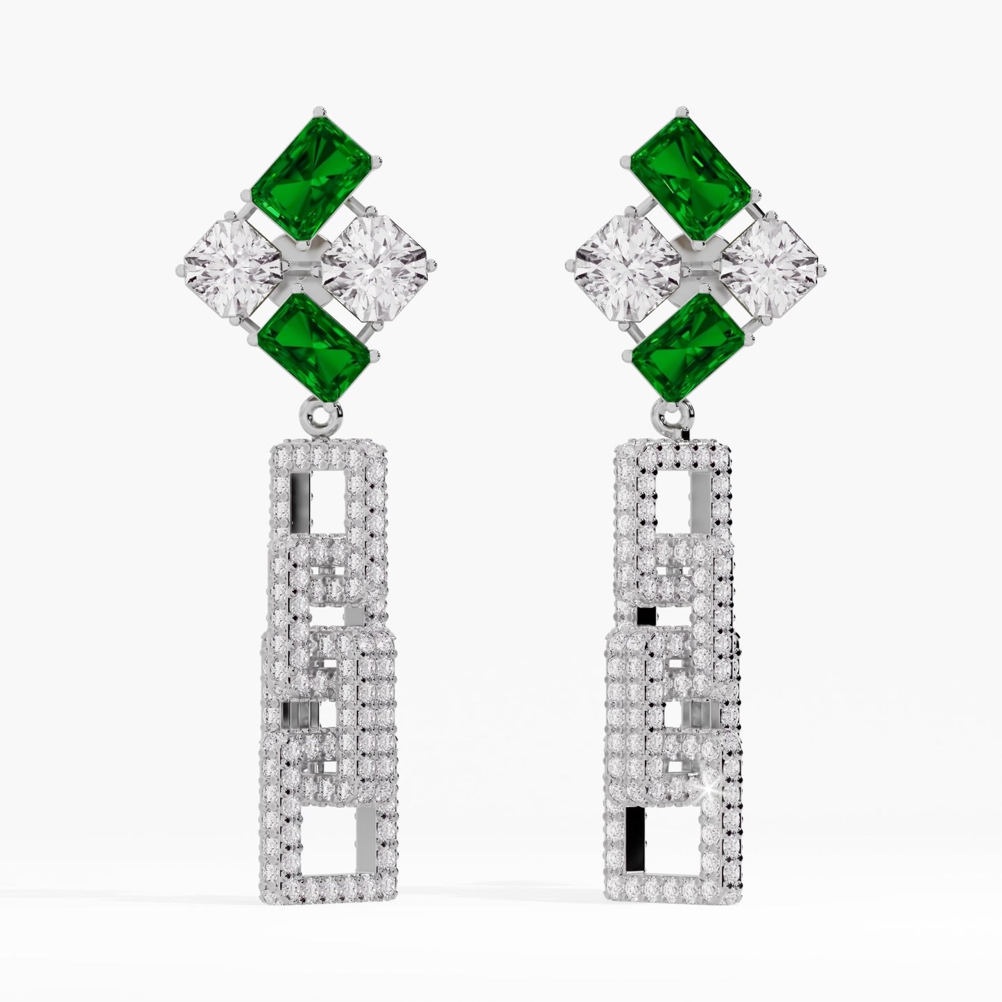 Enigmatic Elegance Diamond Solitaire Earrings