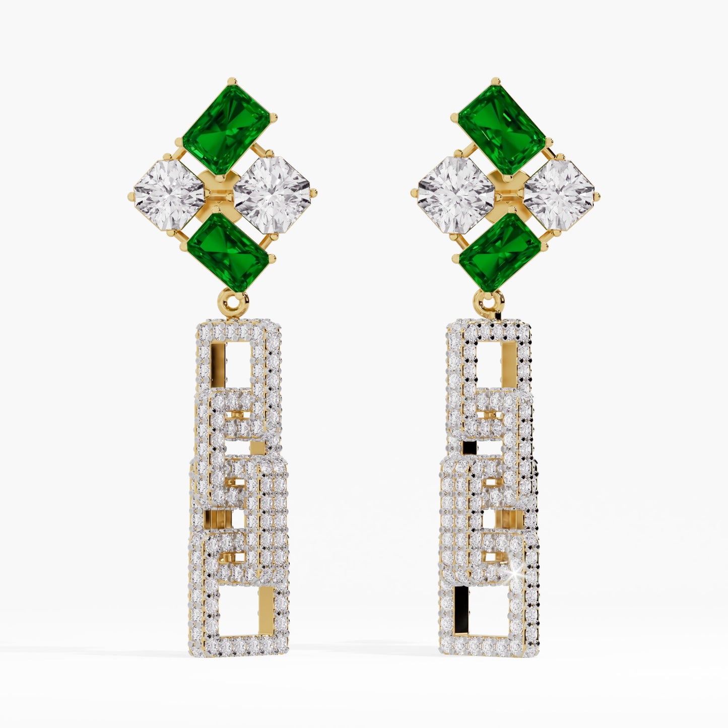 Enigmatic Elegance Diamond Solitaire Earrings