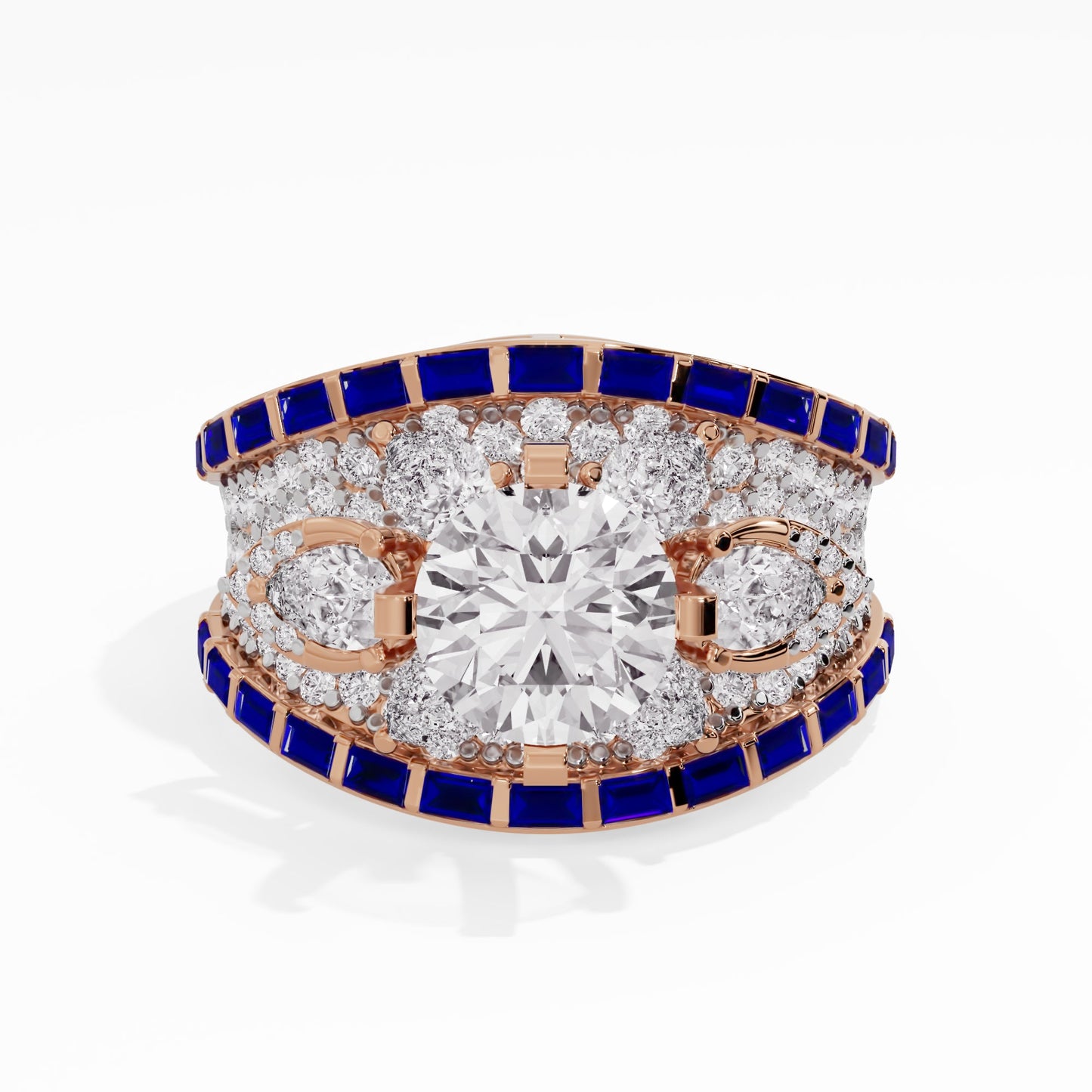 Twilight Twirl Diamond Ring