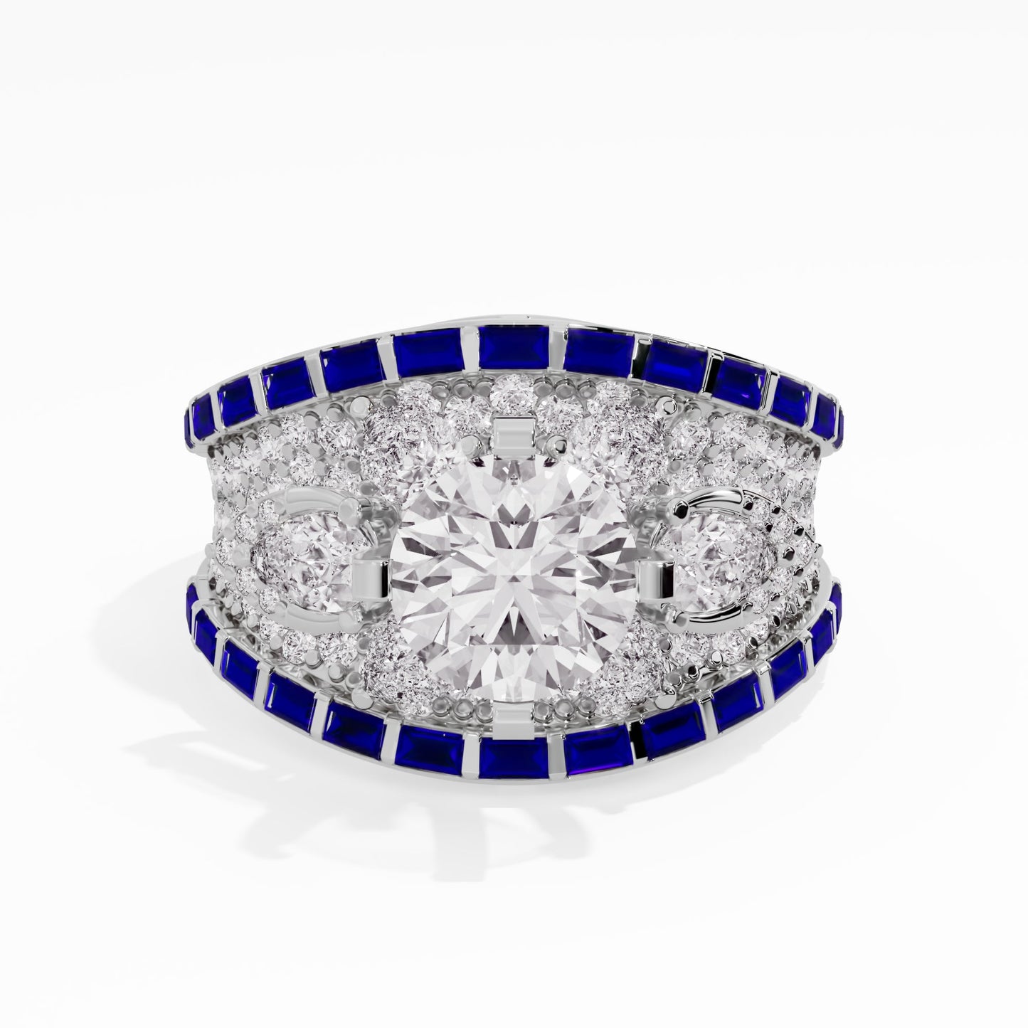 Twilight Twirl Diamond Ring