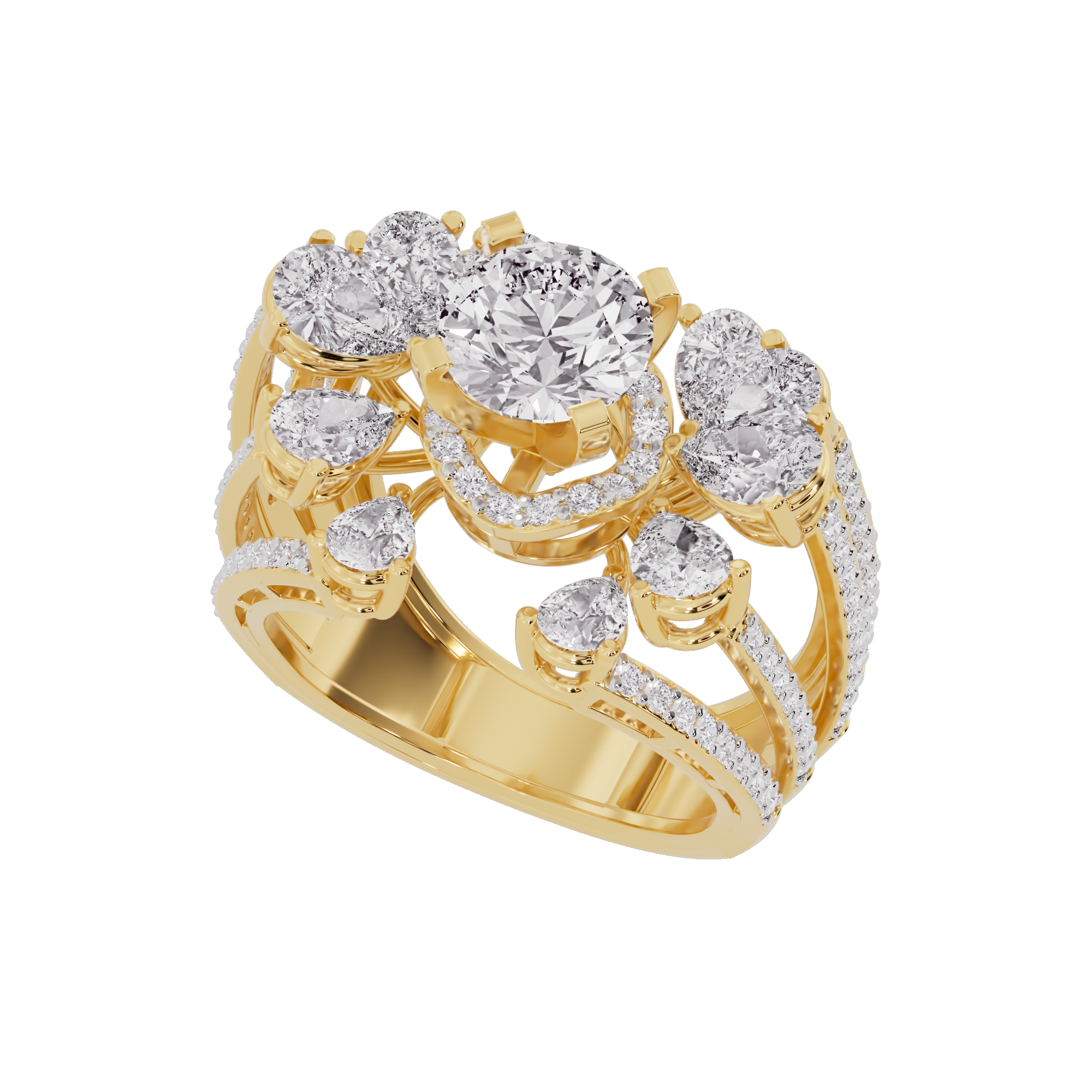 Majestic Melody Diamond Ring